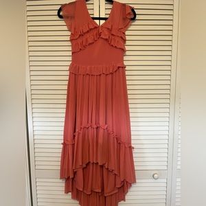 Joyfolie Girls Dress MiaJoy size 12 Coral high low